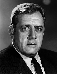 The American actor Raymond Burr