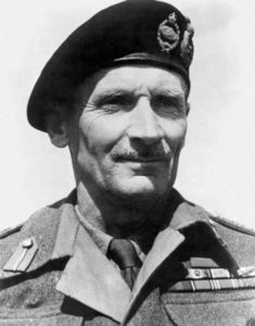 Field Marshal Montgomery. The Famous British Military Figure. 