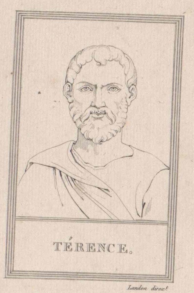 The name Terence comes from Terentius Afer, Publius
